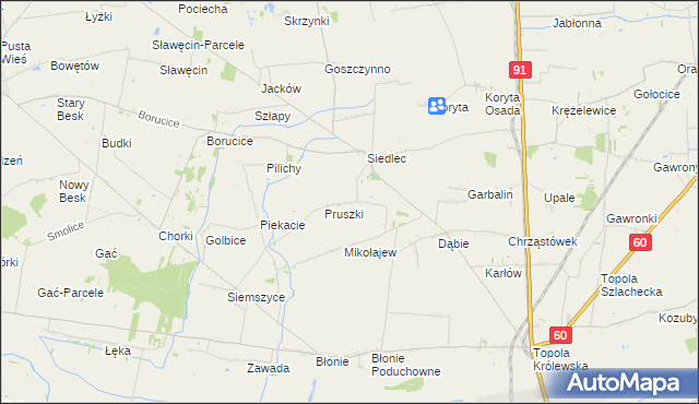 mapa Szarowizna, Szarowizna na mapie Targeo