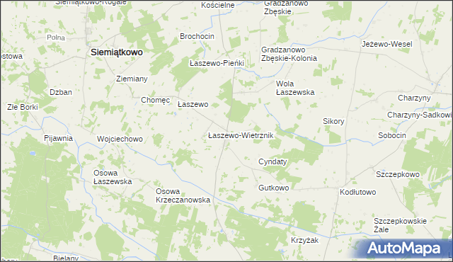 mapa Krzeczanowo, Krzeczanowo na mapie Targeo