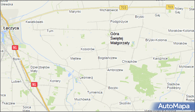 mapa Bogdańczew, Bogdańczew na mapie Targeo