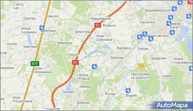 mapa Baszkówka, Baszkówka na mapie Targeo