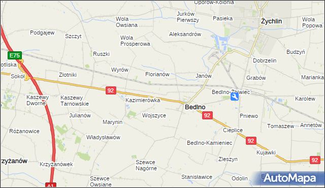 mapa Kręcieszki, Kręcieszki na mapie Targeo