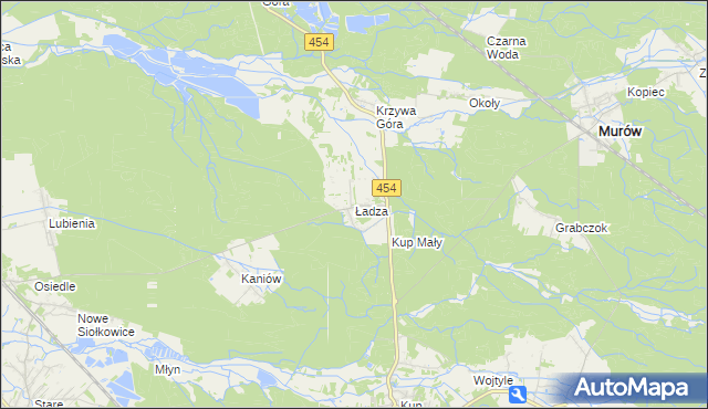 mapa Ładza, Ładza na mapie Targeo