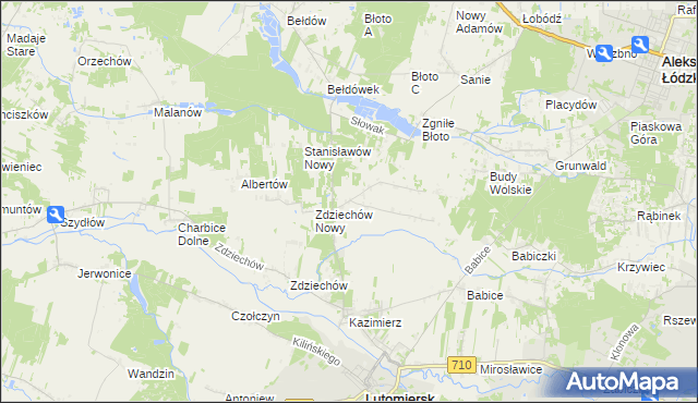 mapa Stanisławów Stary, Stanisławów Stary na mapie Targeo
