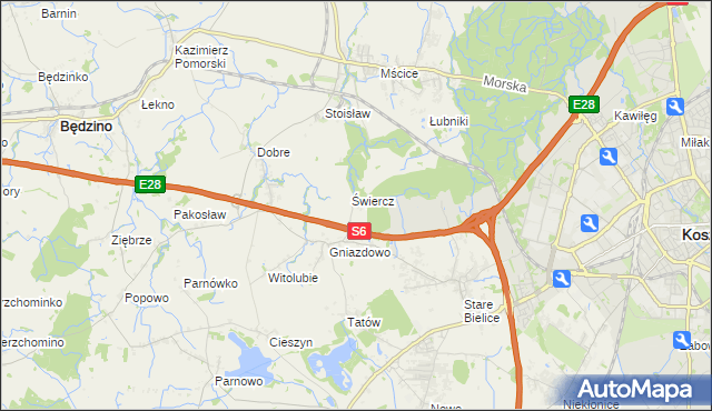 mapa Starki, Starki na mapie Targeo