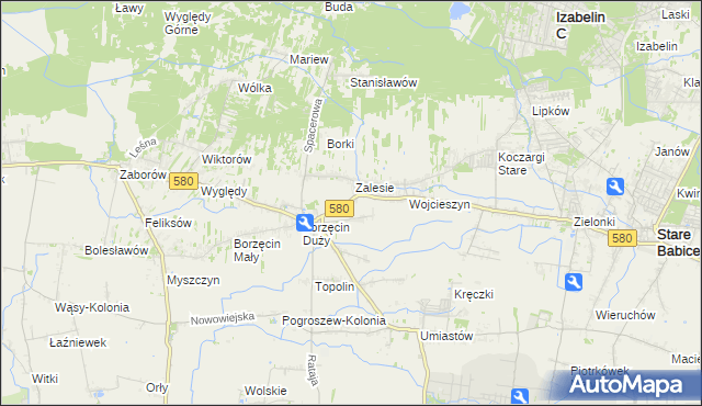 mapa Wierzbin, Wierzbin na mapie Targeo