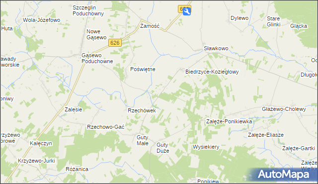 mapa Biedrzyce-Stara Wieś, Biedrzyce-Stara Wieś na mapie Targeo