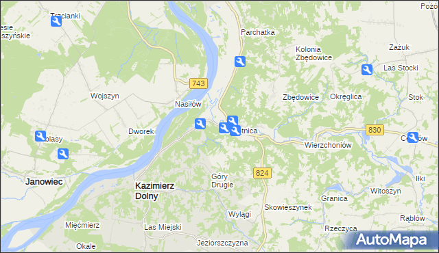 mapa Bochotnica, Bochotnica na mapie Targeo