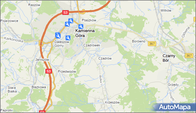mapa Czadrów, Czadrów na mapie Targeo
