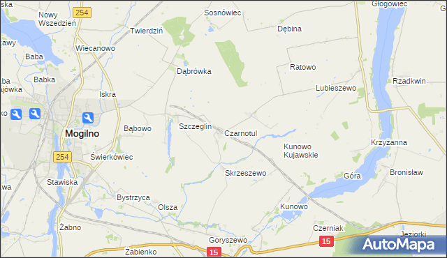 mapa Czarnotul, Czarnotul na mapie Targeo