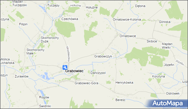 mapa Grabowczyk, Grabowczyk na mapie Targeo