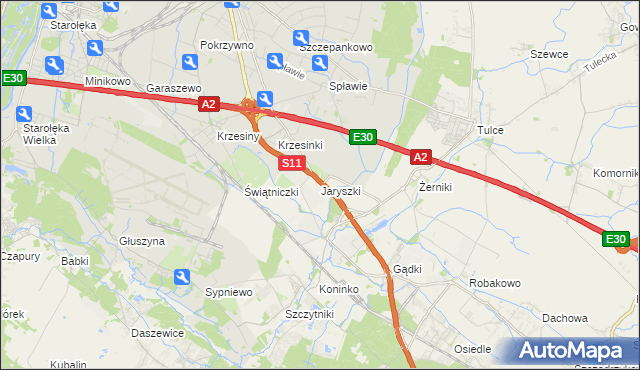 mapa Jaryszki, Jaryszki na mapie Targeo