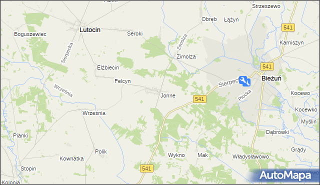 mapa Jonne, Jonne na mapie Targeo