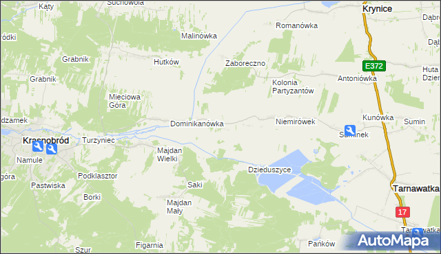 mapa Klocówka, Klocówka na mapie Targeo