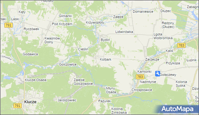 mapa Kolbark, Kolbark na mapie Targeo