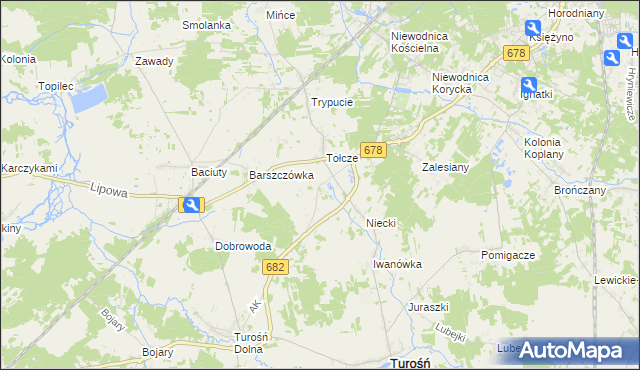 mapa Markowszczyzna, Markowszczyzna na mapie Targeo