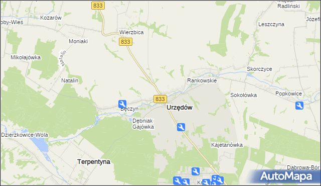 mapa Mikuszewskie, Mikuszewskie na mapie Targeo