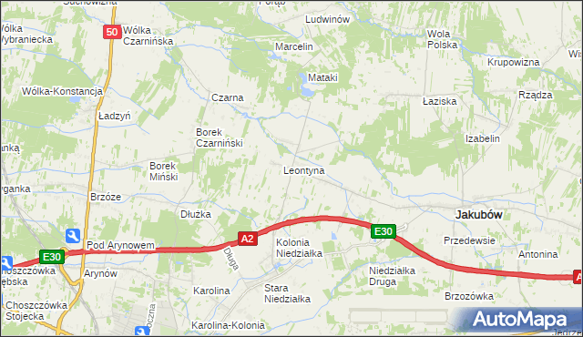 mapa Mistów, Mistów na mapie Targeo