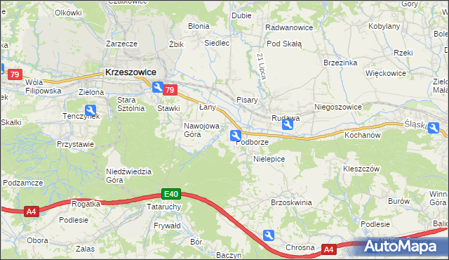mapa Młynka, Młynka na mapie Targeo