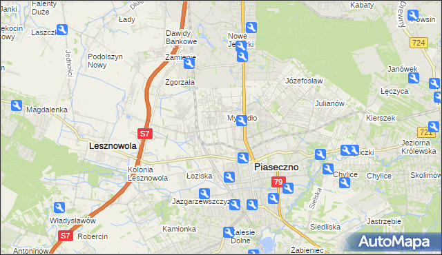 mapa Nowa Iwiczna, Nowa Iwiczna na mapie Targeo