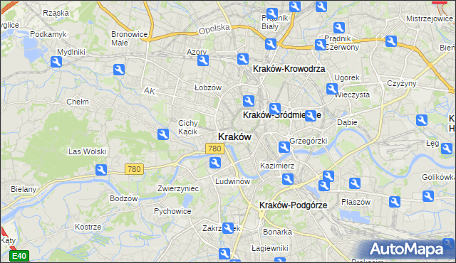 mapa Nowy Świat gmina Kraków, Nowy Świat gmina Kraków na mapie Targeo