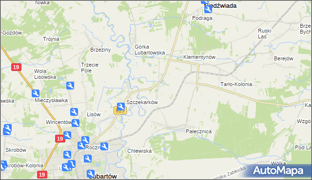 mapa Pałecznica-Kolonia, Pałecznica-Kolonia na mapie Targeo