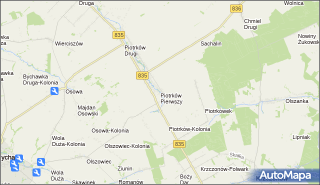 mapa Piotrków Pierwszy, Piotrków Pierwszy na mapie Targeo