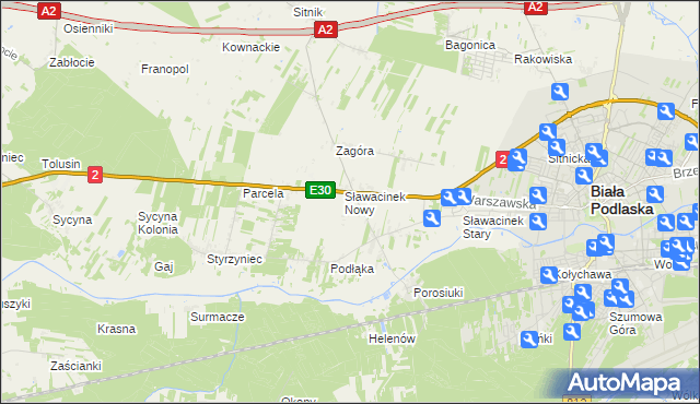 mapa Planowa, Planowa na mapie Targeo