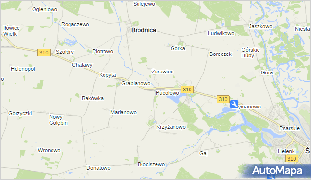 mapa Pucołowo, Pucołowo na mapie Targeo