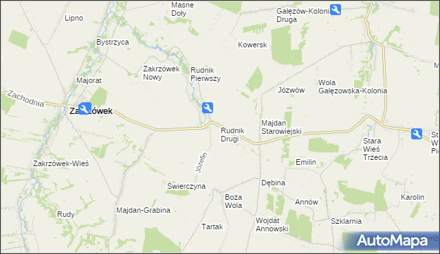 mapa Rudnik Drugi, Rudnik Drugi na mapie Targeo