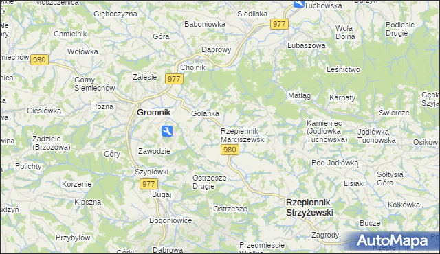 mapa Rzepiennik Marciszewski, Rzepiennik Marciszewski na mapie Targeo