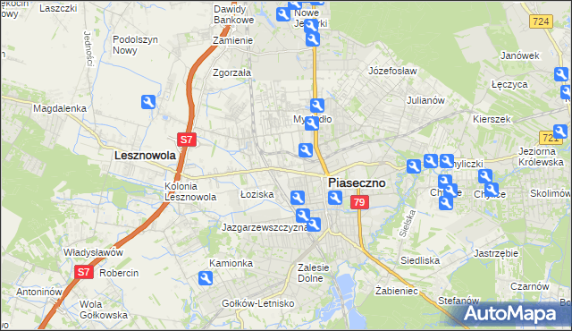 mapa Stara Iwiczna, Stara Iwiczna na mapie Targeo