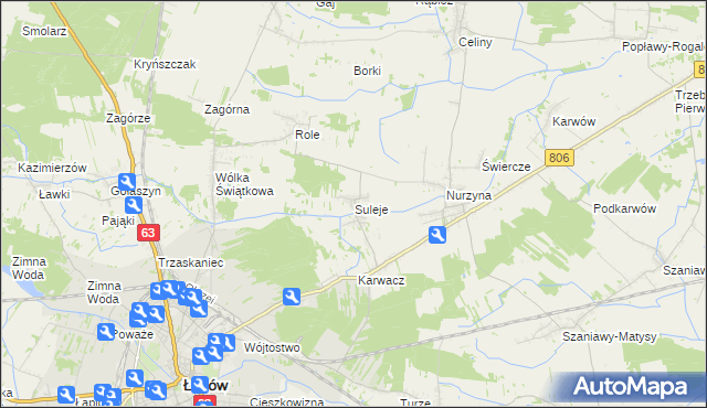 mapa Suleje, Suleje na mapie Targeo