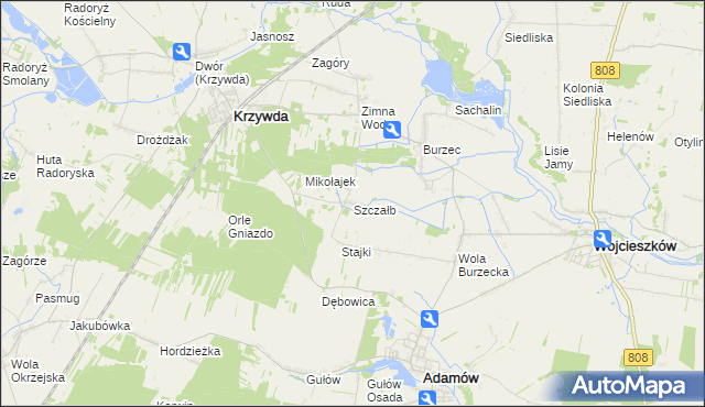 mapa Szczałb, Szczałb na mapie Targeo