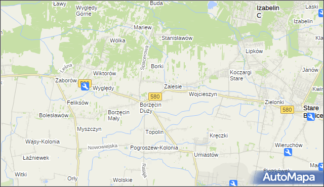 mapa Wierzbin, Wierzbin na mapie Targeo