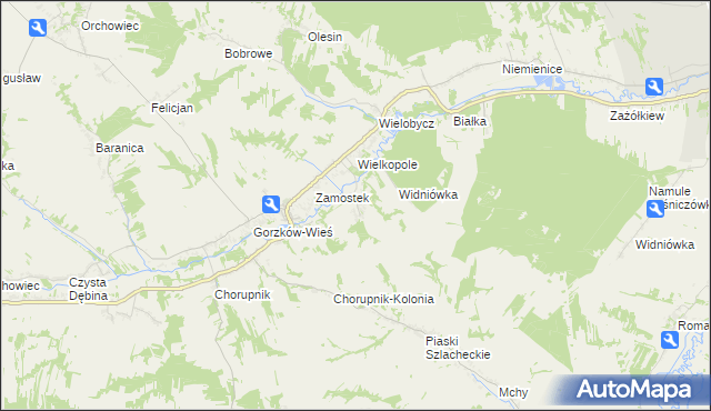 mapa Wiśniów, Wiśniów na mapie Targeo