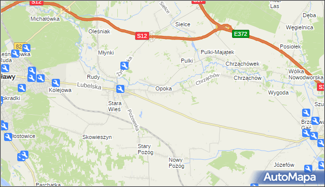 mapa Witowice gmina Końskowola, Witowice gmina Końskowola na mapie Targeo