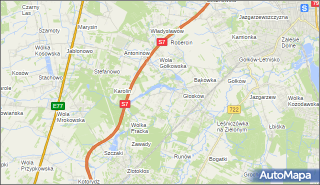 mapa Baszkówka, Baszkówka na mapie Targeo