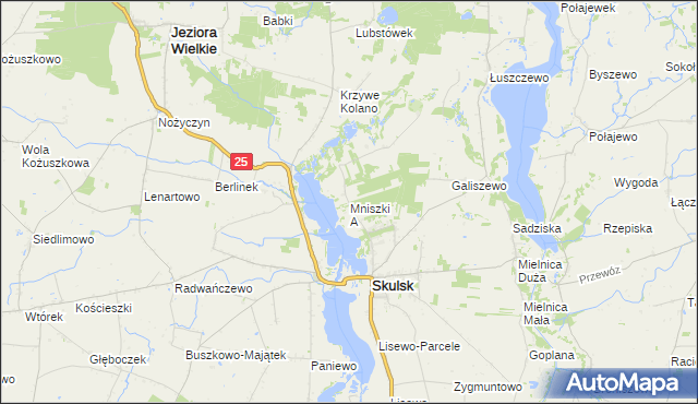 mapa Mniszki A, Mniszki A na mapie Targeo