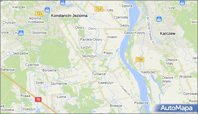 mapa Cieciszew, Cieciszew na mapie Targeo