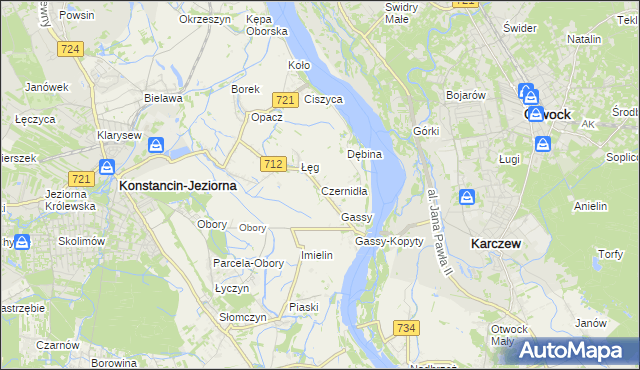 mapa Czernidła, Czernidła na mapie Targeo