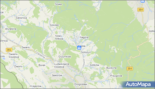 mapa Jugów, Jugów na mapie Targeo