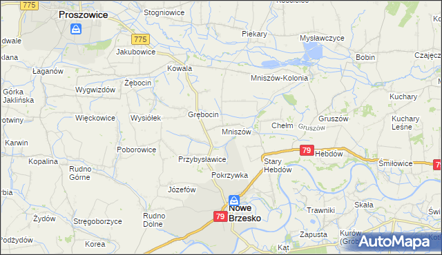 mapa Mniszów, Mniszów na mapie Targeo