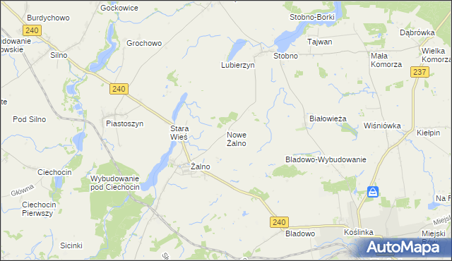 mapa Nowe Żalno, Nowe Żalno na mapie Targeo