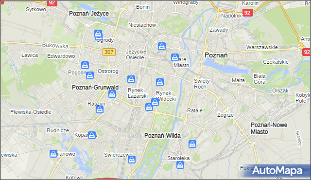 mapa Rynek Wildecki, Rynek Wildecki na mapie Targeo