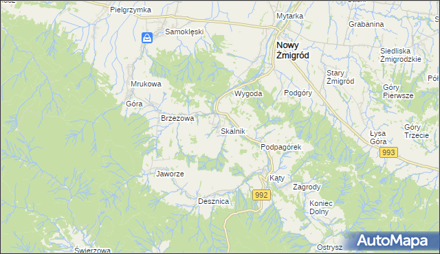 mapa Skalnik, Skalnik na mapie Targeo