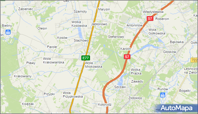 mapa Warszawianka, Warszawianka na mapie Targeo