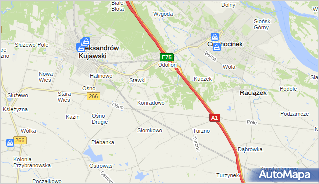 mapa Zgoda gmina Aleksandrów Kujawski, Zgoda gmina Aleksandrów Kujawski na mapie Targeo