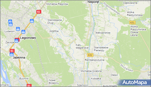 mapa Kąty Węgierskie, Kąty Węgierskie na mapie Targeo