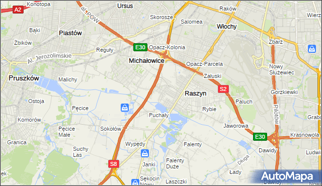 mapa Nowe Grocholice, Nowe Grocholice na mapie Targeo