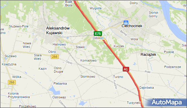 mapa Zgoda gmina Aleksandrów Kujawski, Zgoda gmina Aleksandrów Kujawski na mapie Targeo